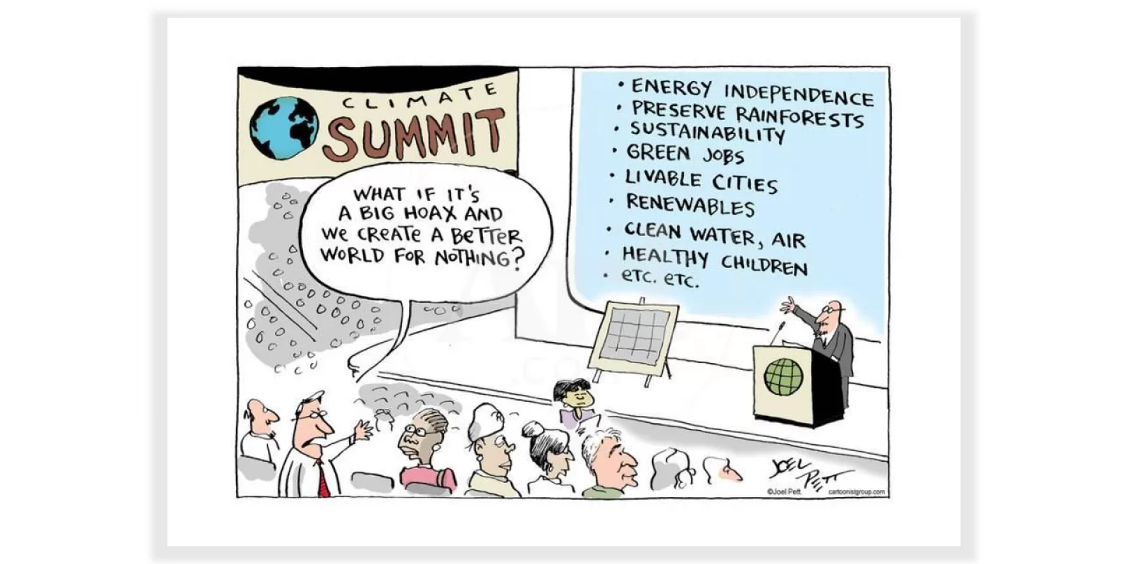 What if climate is a hoax Joel Pett US Today