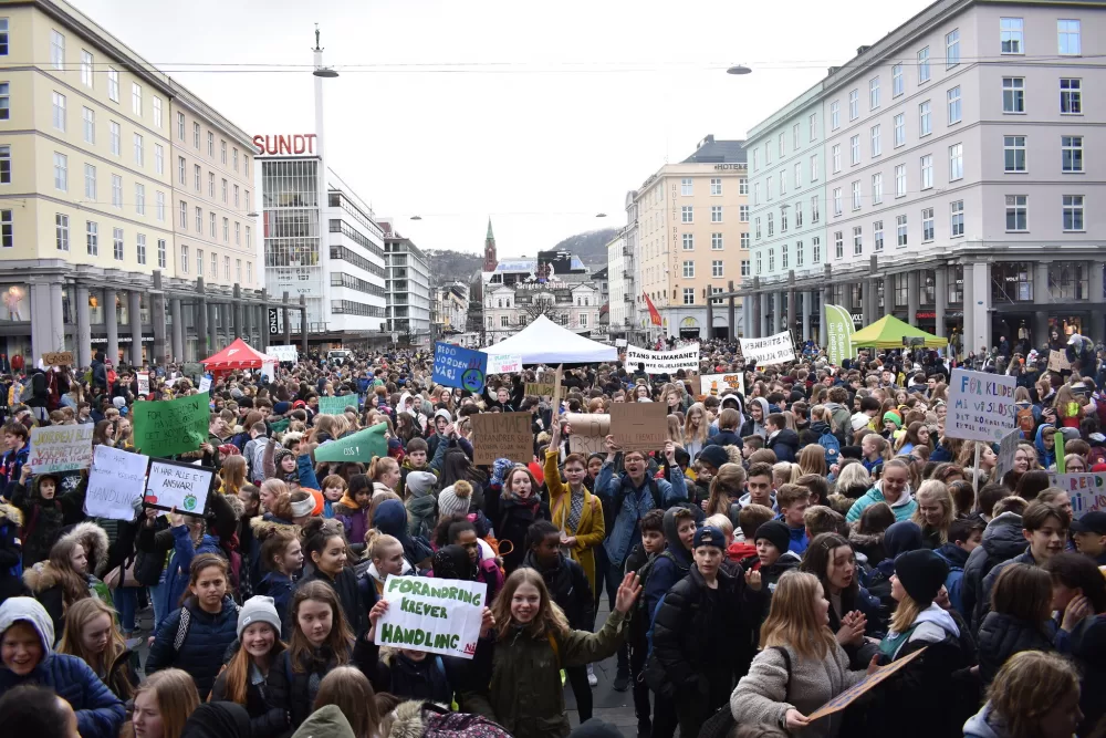 Klimastreik Bergen 14 03 19 Alva Forsund Natur og Ungdom mtime20200227135706